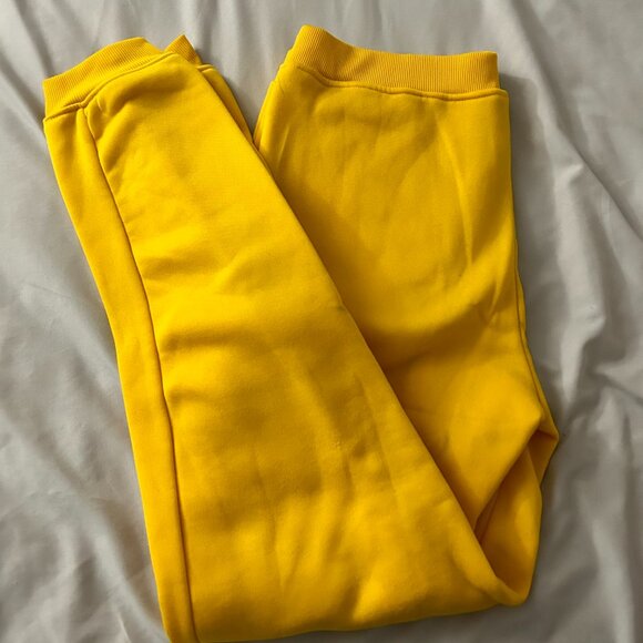 Smiley Graphic Print Yellow Sweatpants - Picture 4 of 4